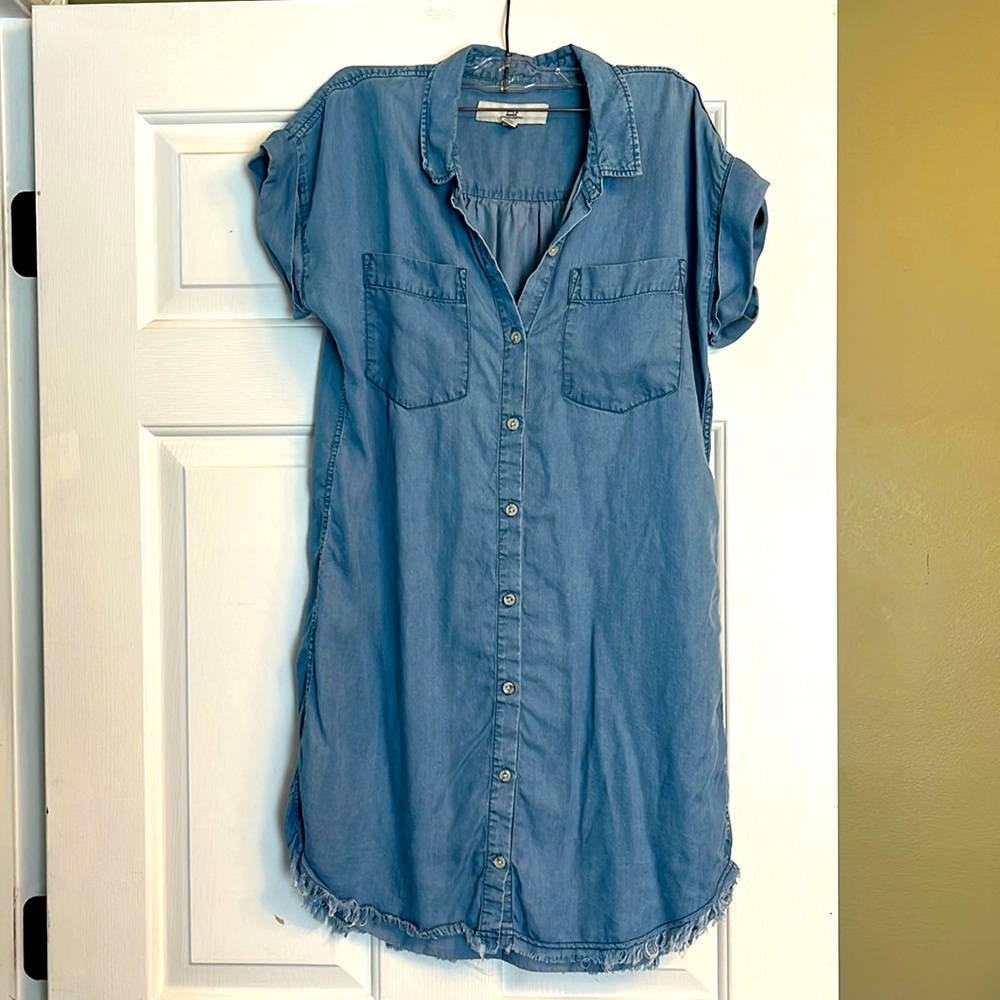 Thread+Supply short sleeve chambray shirt dress